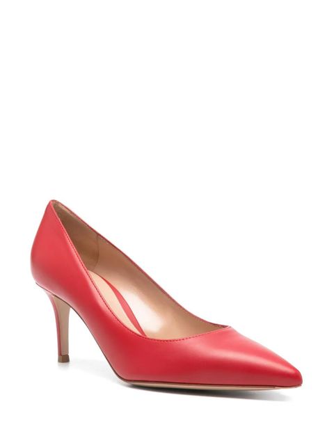Gianvito Rossi calf leather pumps - Red