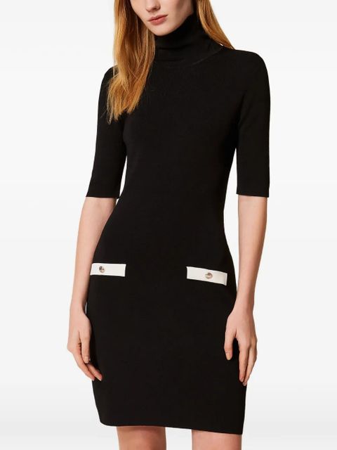 TWINSET short-sleeves mini dress - Black - zdjęcie produktu nr 2