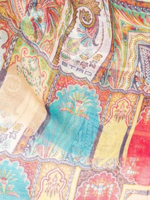 ETRO paisley-foliage scarf - Neutrals - zdjęcie produktu nr 2