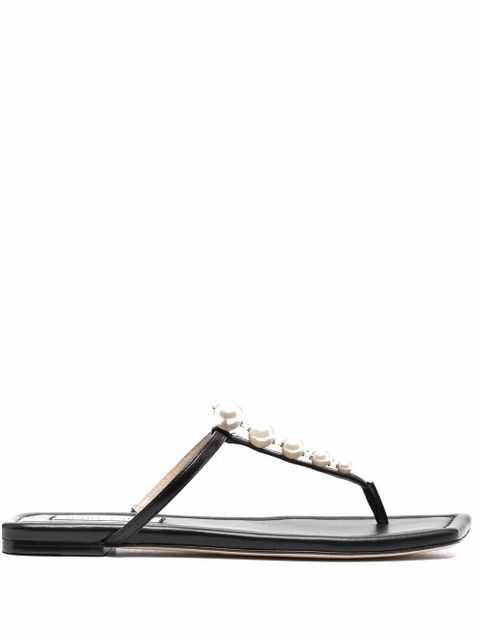 Jimmy Choo Alaina pearl-embellished sandals - Black - zdjęcie produktu nr 1