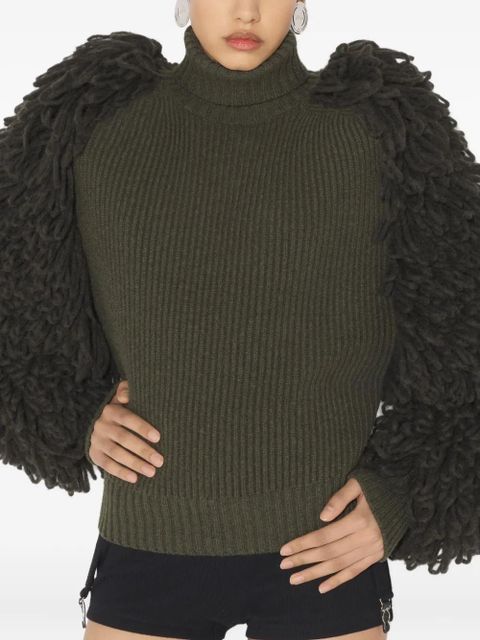 Jean Paul Gaultier The Bouclette high-neck wool sweater - Green - zdjęcie produktu nr 2