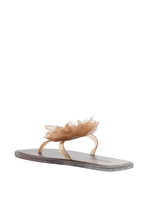 FARM Rio flower flat sandals - Neutrals