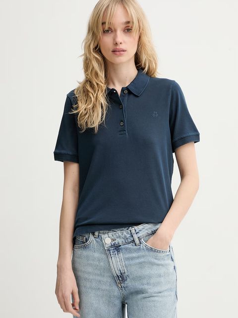 Marc O'Polo polo damskie bawełniane z elastanem - zdjęcie produktu nr 1