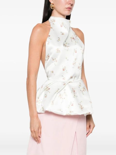 Magda Butrym floral-print blouse - Neutrals