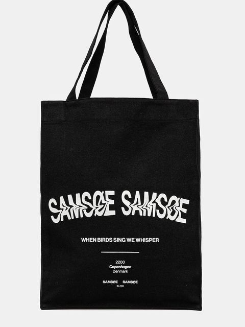 Samsoe Samsoe torebka bawełniana SAPRINT - zdjęcie produktu nr 2