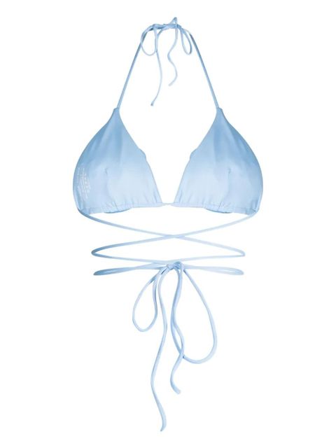 Magda Butrym floral-appliqué bikini top - Blue - zdjęcie produktu nr 2