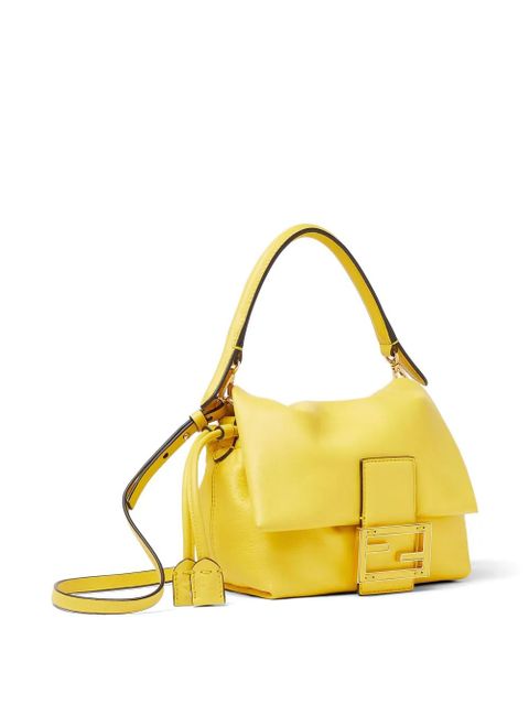 FENDI logo plaque tote bag - Yellow