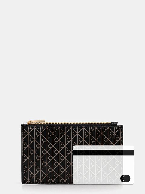 Calvin Klein portfel damski kolor czarny LV04F1084G