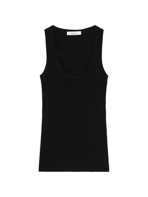 Max Mara ribbed-knit tank top - Black - zdjęcie produktu nr 1