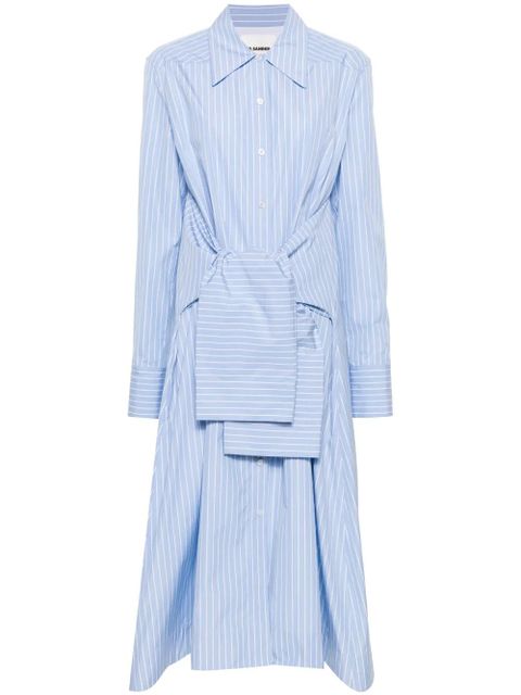 Jil Sander striped midi dress - Blue - zdjęcie produktu nr 1