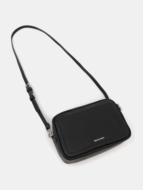Trussardi torebka skórzana kolor czarny Z646E006027N - zdjęcie produktu nr 2