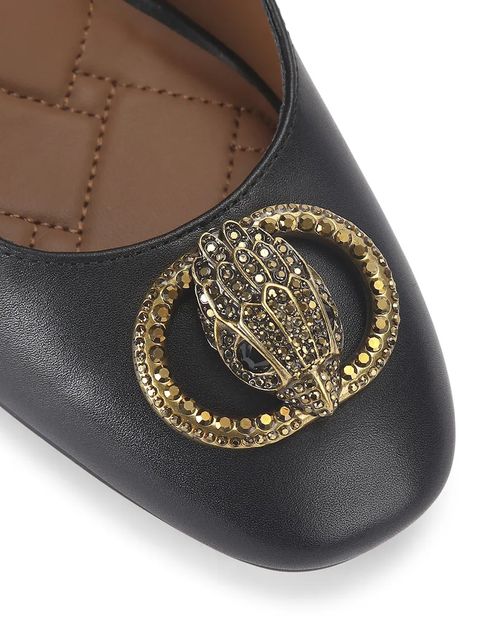 Kurt Geiger London szpilki skórzane Chelsea Round Toe Court