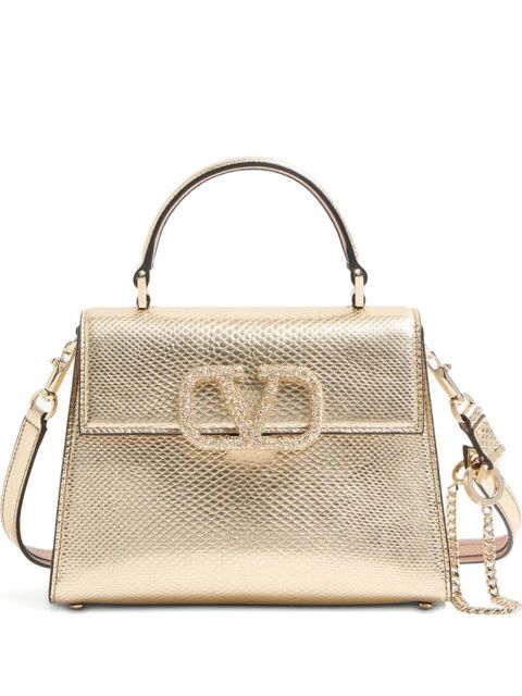 Valentino Garavani small VSling metallic tote bag - Gold - zdjęcie produktu nr 1