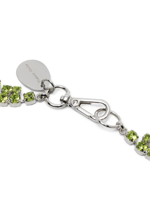 Simone Rocha crystal-flower necklace - Silver