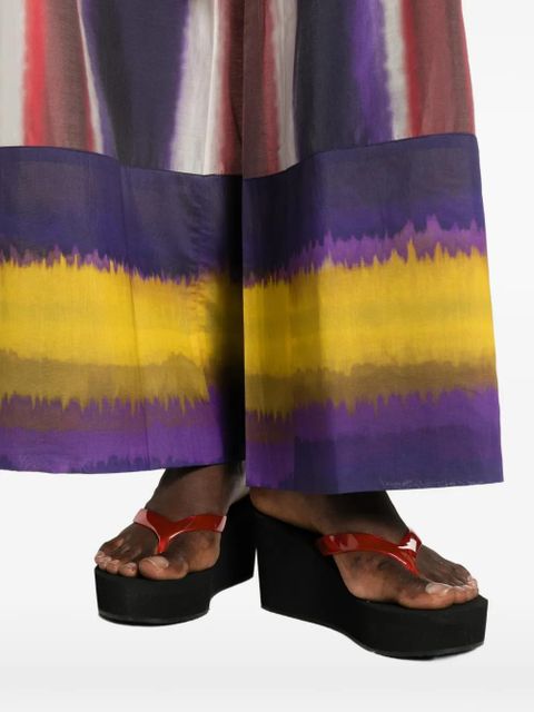TWINSET drawstring pocket palazzo pants - Red