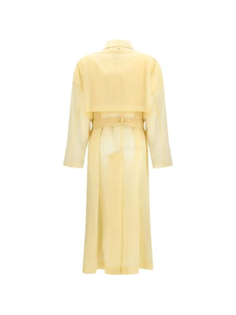 Sportmax Fata belted buttoned trench coat - Yellow - zdjęcie produktu nr 2