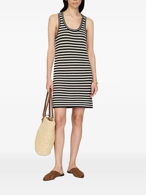 ANINE BING Arie striped mini dress - Black - zdjęcie produktu nr 2
