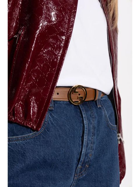 Gucci Caramel leather Gucci Blondie belt - Brown - zdjęcie produktu nr 2