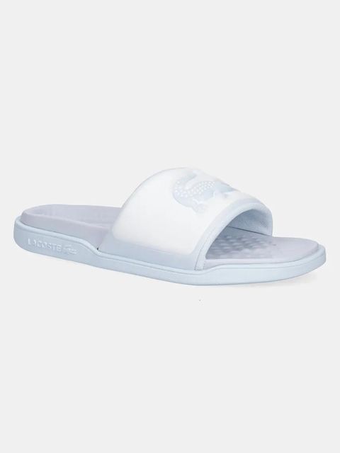 Lacoste klapki SERVE SLIDE DUAL damskie kolor niebieski 49CFA0038 - zdjęcie produktu nr 1