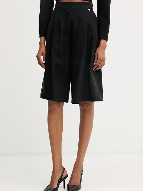 Liu Jo bermudy damskie z dodatkiem lnu - zdjęcie produktu nr 2