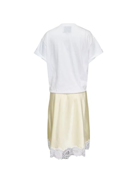 3.1 Phillip Lim lace-trim twisted-front midi dress - White - zdjęcie produktu nr 2