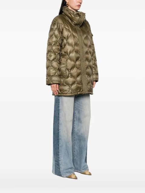 Moncler Lombi quilted high-neck jacket - Green