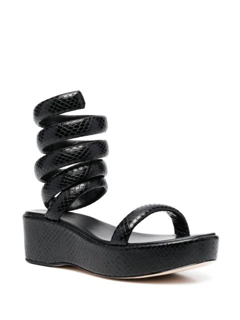 Cult Gaia Gabi spiral strap sandals - Black - zdjęcie produktu nr 2