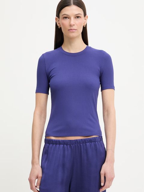 Calvin Klein t-shirt damski z modalem - zdjęcie produktu nr 2