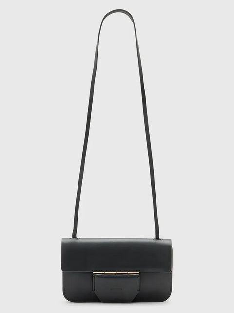 AllSaints torebka skórzana ANN kolor czarny W122XC - zdjęcie produktu nr 2