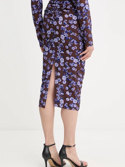 Patrizia Pepe spódnica kolor brązowy midi ołówkowa 8G0493 A636