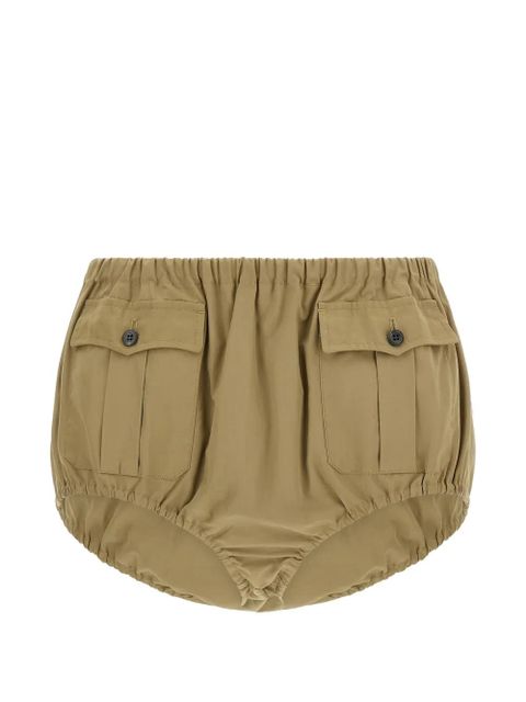 Prada elasticated poplin shorts - Neutrals - zdjęcie produktu nr 1