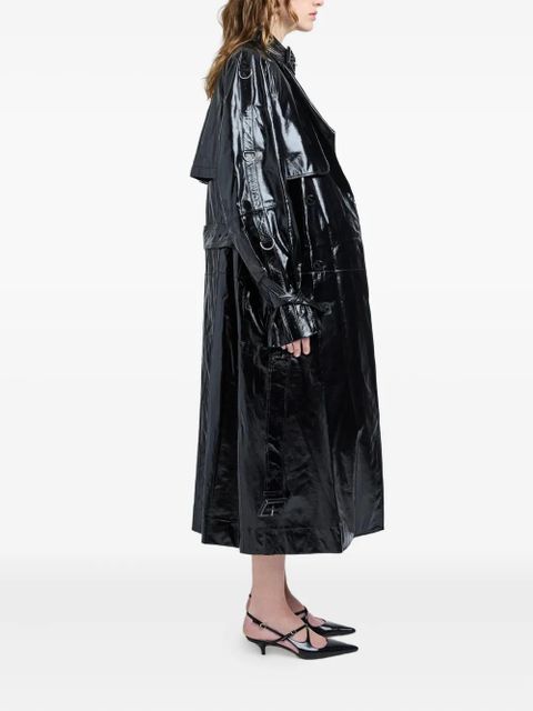 Proenza Schouler Sabina lacquered coat - Black