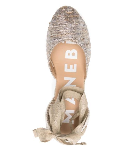 Manebi 90mm Monaco espadrilles - Gold - zdjęcie produktu nr 2