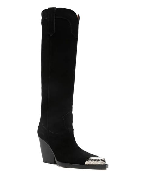 Paris Texas El dorado metal toe 90mm boots - Black - zdjęcie produktu nr 2