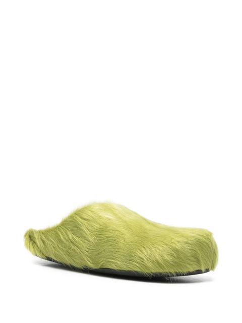 Marni Fussbett sabot mules - Green