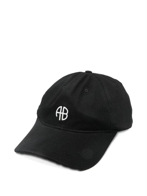 ANINE BING logo baseball cap hat - Black