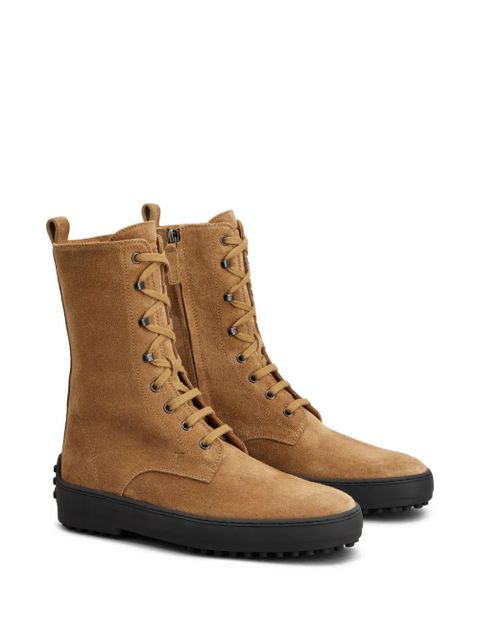Tod's suede combat boots - Neutrals - zdjęcie produktu nr 2