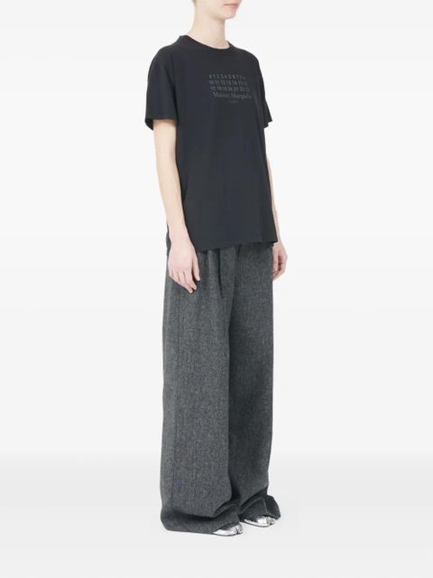 Maison Margiela logo cotton T-shirt - Black