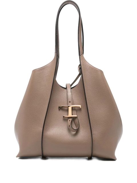 Tod's small T Timeless tote bag - Brown