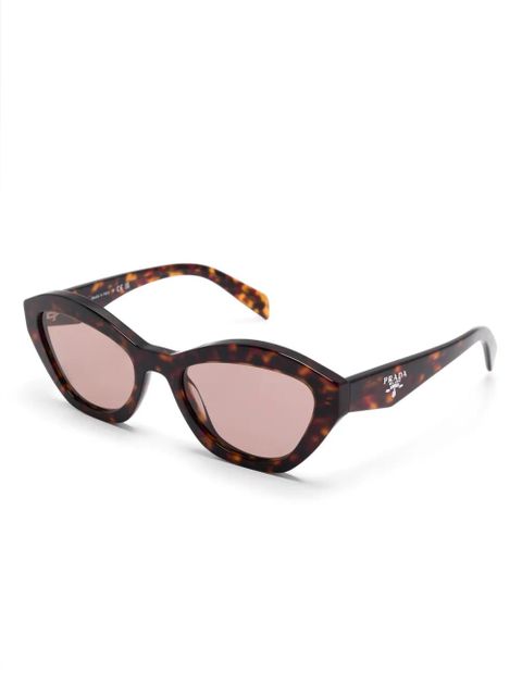 Prada Eyewear geometric-frame sunglasses - Brown - zdjęcie produktu nr 2