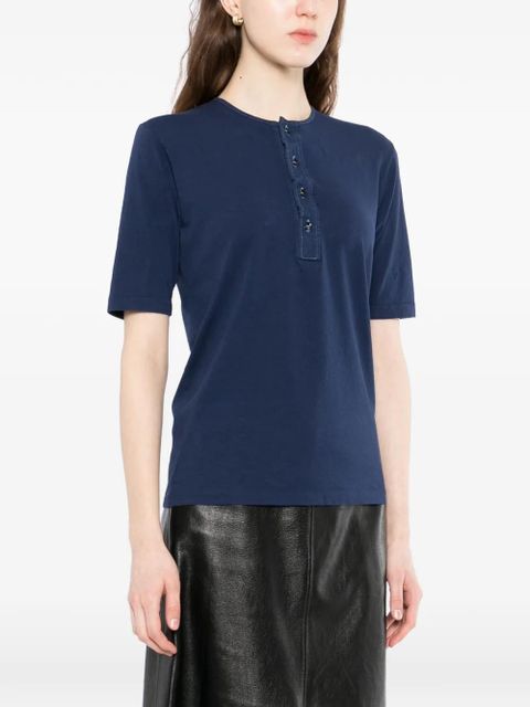 Maison Margiela button short-sleeve t-shirt - Blue