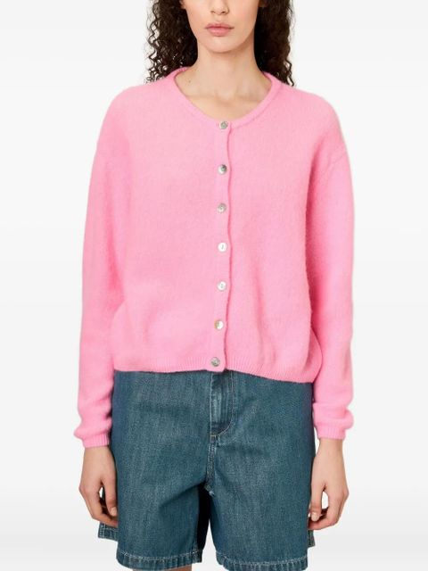 American Vintage Vitow buttoned ribbed cardigan - Pink - zdjęcie produktu nr 2