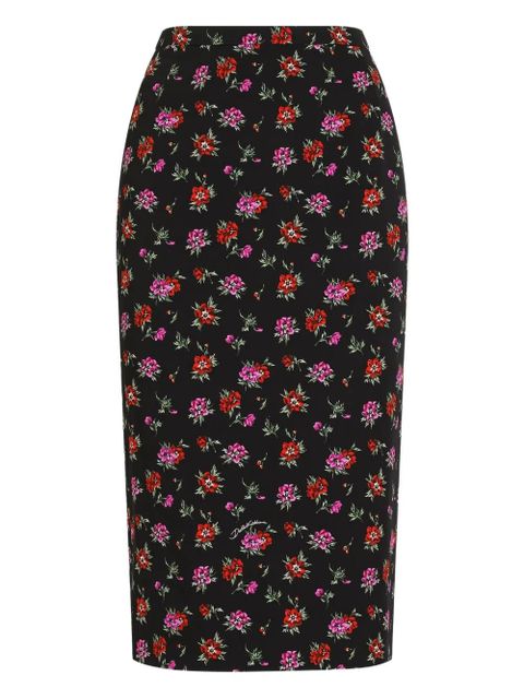 Dolce & Gabbana floral midi skirt - Black - zdjęcie produktu nr 1