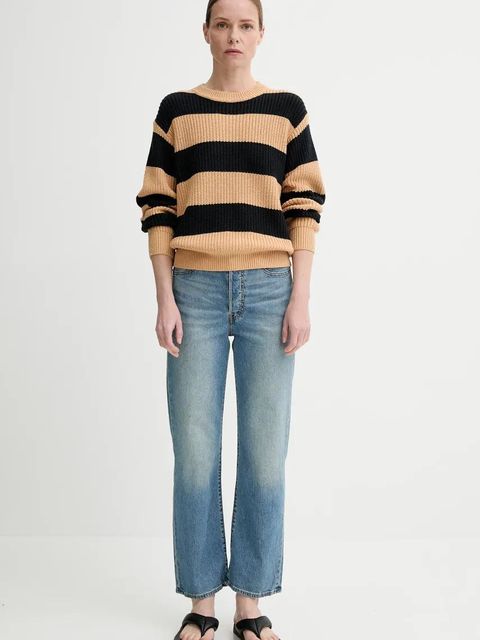 Levi's jeansy RIBCAGE STRAIGHT ANKLE damskie high waist - zdjęcie produktu nr 2