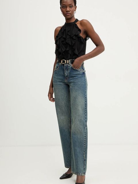 Answear.LAB bluzka damska kolor czarny gładka - zdjęcie produktu nr 2