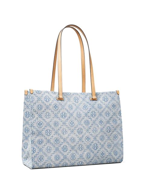 Tory Burch T-Monogram denim tote - Blue