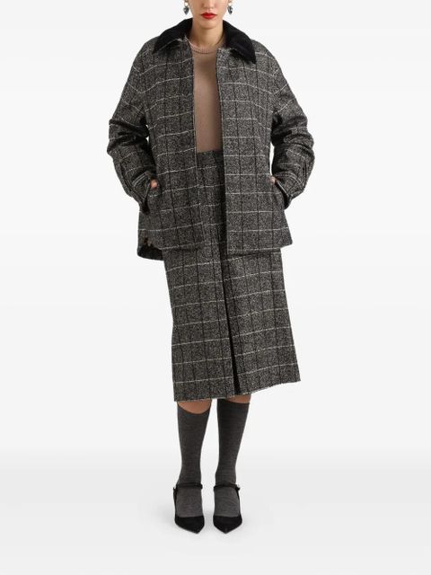 Dolce & Gabbana checked corduroy-collar jacket - Black - zdjęcie produktu nr 2