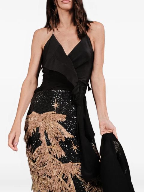 Johanna Ortiz Gentle wrap top - Black - zdjęcie produktu nr 2