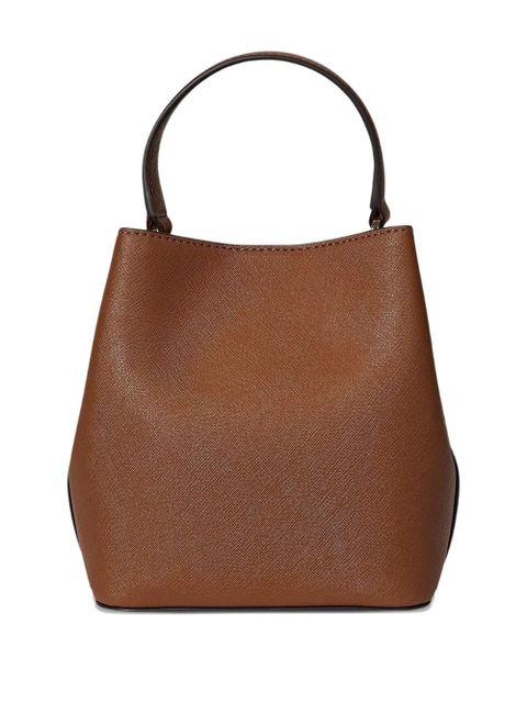 Lauren Ralph Lauren small Reese logo bucket bag - Brown