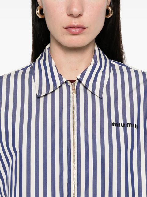 Miu Miu striped shirt - Blue